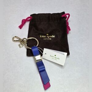 kate spade Key Fob/Bag Charm *Lapis/Pink* NWT